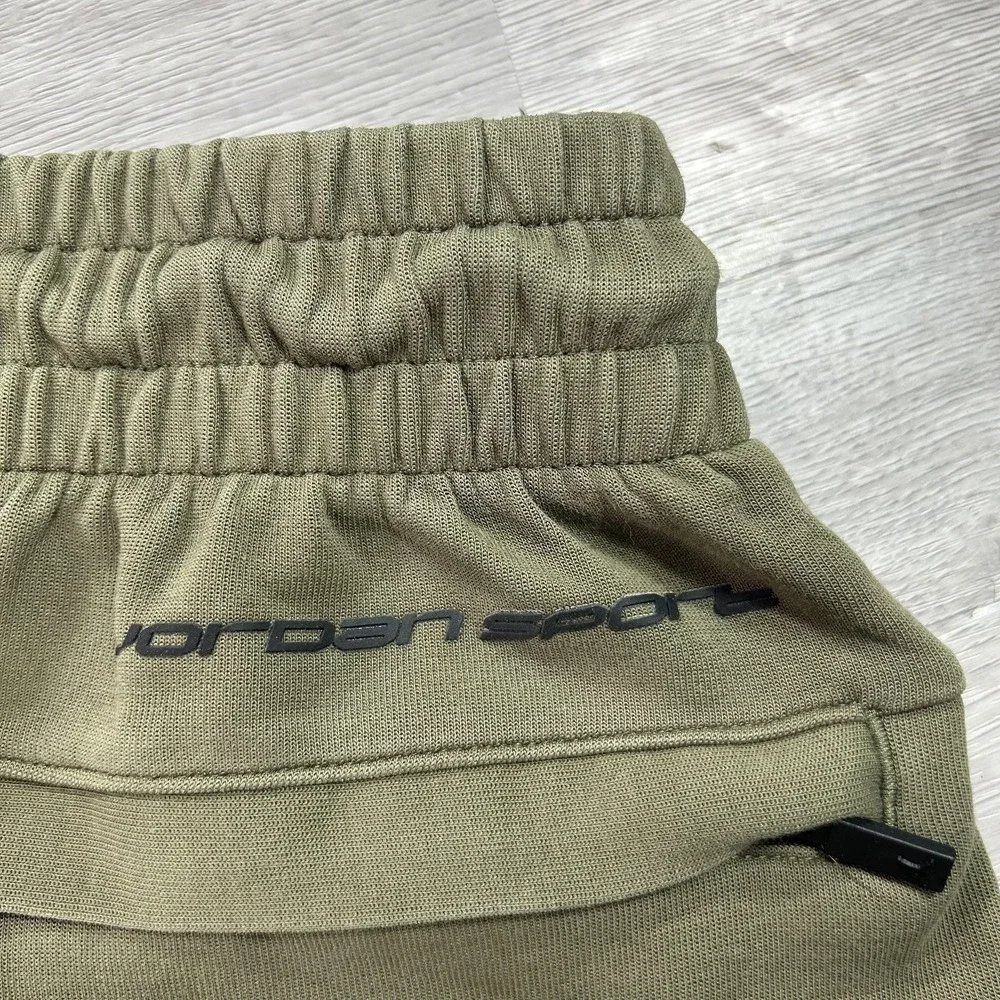 Jordan‎ Sweatpants Mens Medium Green Fleece Dri-FIT Athletic FV8604-222